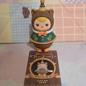 Pucky Animal Tea Party Squirrel Baby Popmart Missing Tea Cup